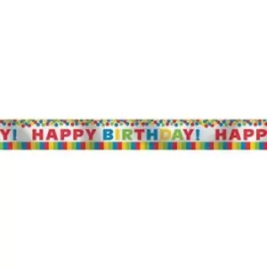 Foil Banner Birthday Rainbow