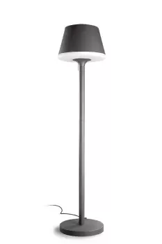 Moonlight 1 Light Outdoor Floor Lamp Urban Grey IP44, E27