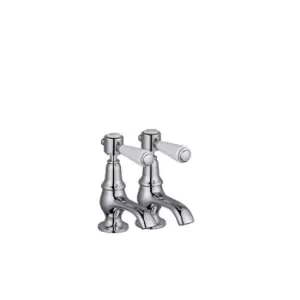 Chrome Basin Pillar Taps - Helston