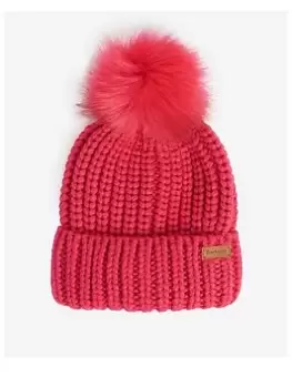 Barbour Girls Saltburn Beanie - Pink Dahlia