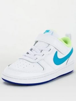 Nike Infant Court Borough Low 2 Trainers - White, Size 6.5