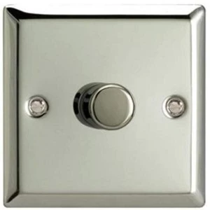 Varilight V-Pro 1 Gang 2-Way 1x400W Dimmer Switch - Classic Mirror Chrome - JCP401