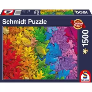 Schmidt - Colourful Leaves 1500 Piece Jigsaw Puzzle