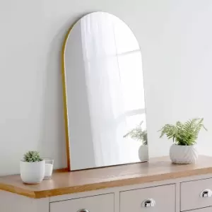 Yearn Mirrors Yearn Minimal Arch Mirror Gold 75 X 50cm