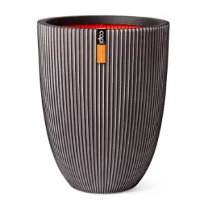 Capi Europe Vase elegant low Groove NL 46x58 anthracite