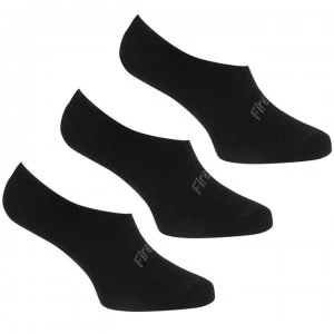 Firetrap 3 Pack Invisible Socks Ladies - Black