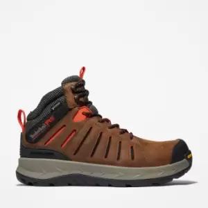 Timberland Trailwind Composite-toe Work Hiker For Men In Brown Black, Size 10.5