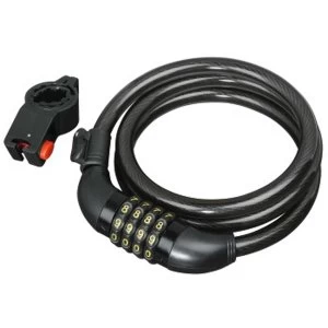 Hama Bicycle Combination Spiral Lock, 120 cm, black