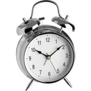 TFA Dostmann 98.1043 Quartz Alarm clock Silver Alarm times 1