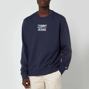 Tommy Jeans Mens Essential Crew Sweat - Twilight Navy - M