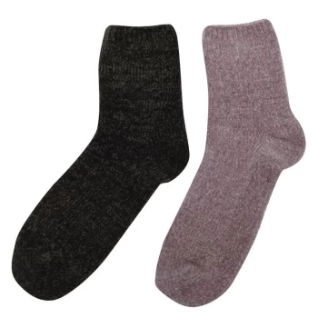 Firetrap 2 Pack Cosy Socks Ladies - Mix Asst