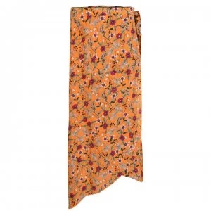 Hugo Boss Reilina Wrap Skirt Orange Size L Women