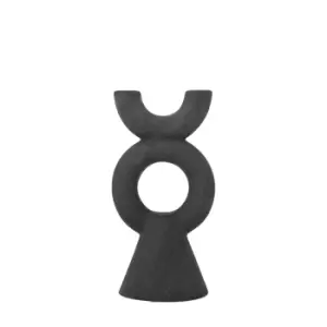 Tain Candlestick Black 23cm Black