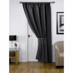 Emma Barclay Blackout Pencil Pleat Curtains Cali 66 X 84 Black