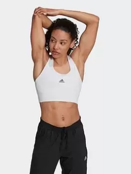 adidas Running Medium-Support Pocket Bra, Pink, Size XL, Women