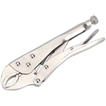 S0487 Locking Pliers 215mm Curved Jaw - Sealey