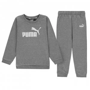 Puma Crew Jogger Tracksuit Infant Boys - Med Grey