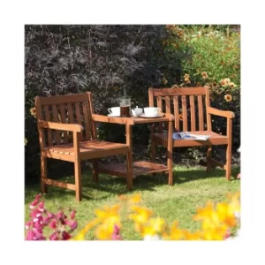 Rowlinson Hampton Hardwood Companion Garden Seat and Table