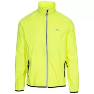 Trespass Mens Retract Shell Jacket Hi-Visibility Yellow/Black Small