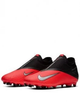 Nike Phantom Vision Academy Dynamic Fit Firm Ground Football Boots - Red/Black