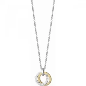 Ladies Guess Two-tone steel/gold plate E-Motions Necklace