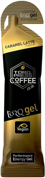 TORQ Energy Gel Guarana Caffeine (45g) NO SIZE CARAMEL LATTE