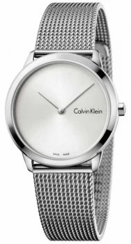 Calvin Klein Womans Minimal Silver Dial K3M221Y6 Watch