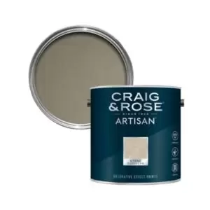 Craig & Rose Artisan European Stone Textured Effect Matt Topcoat Special Effect Paint, 2.5L