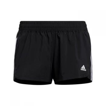 adidas Pacer 3-Stripes Woven Shorts Womens - Black / White