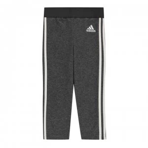 adidas Girls 3-Stripes Leggings Slim - DrkGrey/Wht