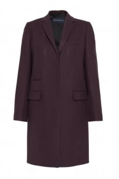 French Connection Platform Felt Smart Fit Coat Purple