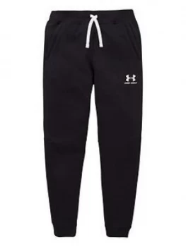 Urban Armor Gear Boys Cotton Fleece Joggers - Black/White, Size 13 Years