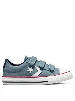 Converse Star Player Ox Childrens Unisex Ev 3V Trainers -Blue/White, Blue/White, Size 11