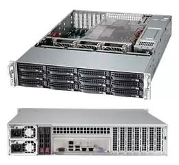 Supermicro SuperChassis 826BAC4-R1K23LPB Rack Black 1200 W