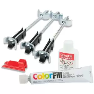 Unika - ColorFill & Easibolt Worktop Install Repair Kit - White - White