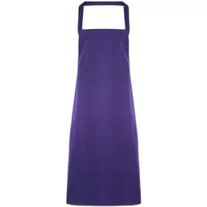 Premier Ladies/Womens Slim Apron (no Pocket) / Workwear (One Size) (Purple) - Purple