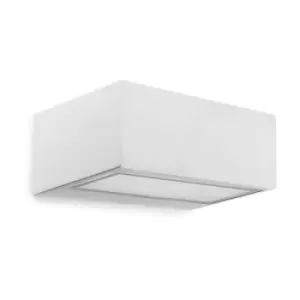 Leds-C4 Nemesis Aluminium - 1 Light Outdoor Wall Light White IP44