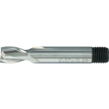 13.00MM HSS-Co 8% Threaded Shank Short Series Slot Drills - Uncoated - Swisstech