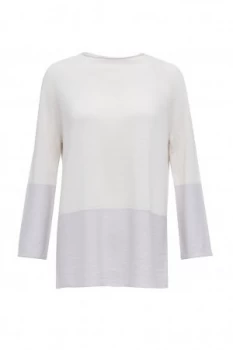 Great Plains Marley Merino Block Knit Jumper Cream