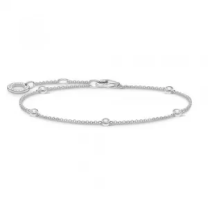 THOMAS SABO Silver Cubic Zirconia Chain Bracelet A1999-051-14-L19V