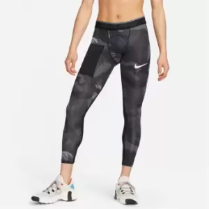 Nike Pro Dri-FIT Mens Camo Tights - Black