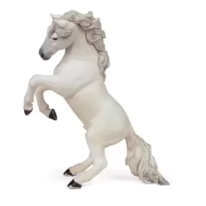 PAPO Horses and Ponies White Reared up Horse Toy Figure, Three Years or Above, White (51521)