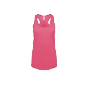 Next Level Womens/Ladies Ideal Racer Back Tank Top (XL) (Hot Pink)