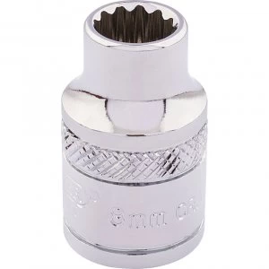 Draper 3/8" Drive Polished Finish Hi Torq Bi Hexagon Socket Metric 3/8" 8mm