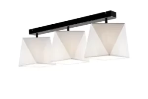 Carla Semi Flush Light White, 3x E27