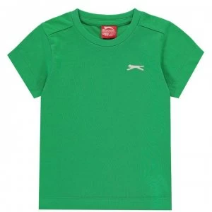 Slazenger Plain T Shirt Infant Boys - Green