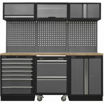 Sealey - APMSSTACK12W Superline Pro Storage System with Pressed Wood Worktop (2040 x 460 x 2000mm)