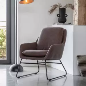 Gallery Direct Zinda Chair Brown 635X885X835Mm