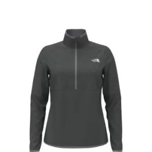 The North Face Womens Canyonlands ¼ Zip Fleece Jacket - Grey