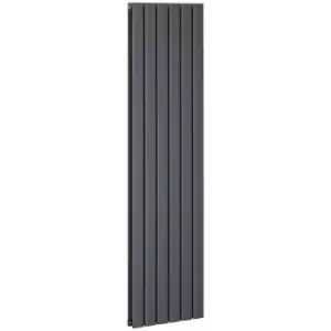 HOMCOM Wall Mounted Vertical Radiator Heater in Grey